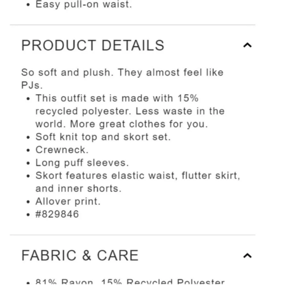 Gap Toddler, off white, Softspun Skort Outfit Set, 5 years